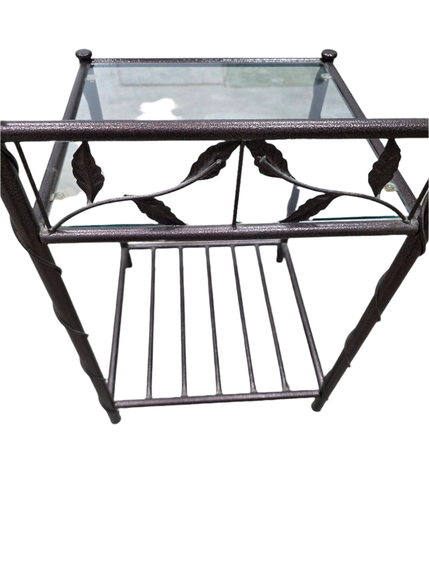 Glass End Table