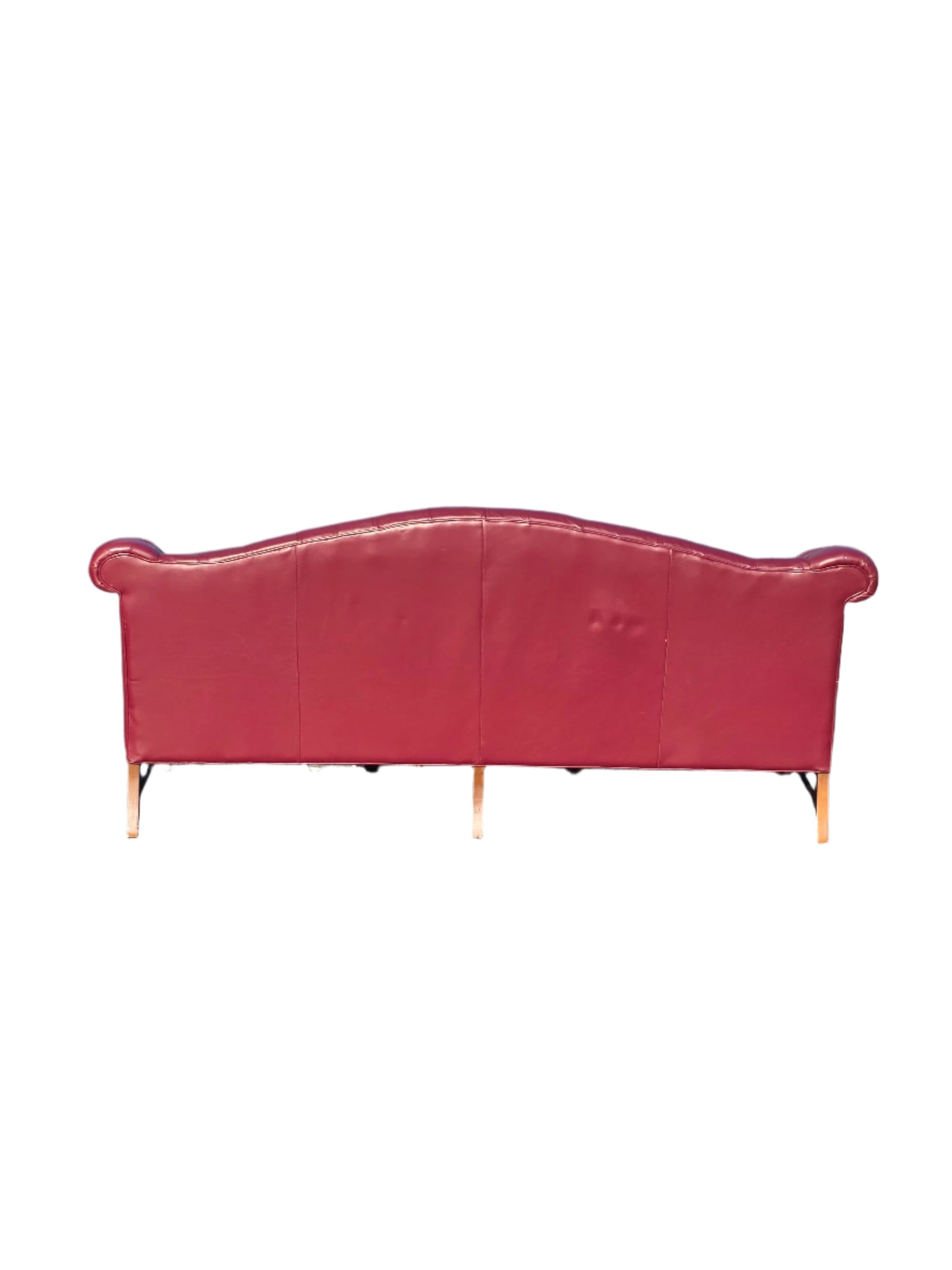 Burgundy Leather Couch