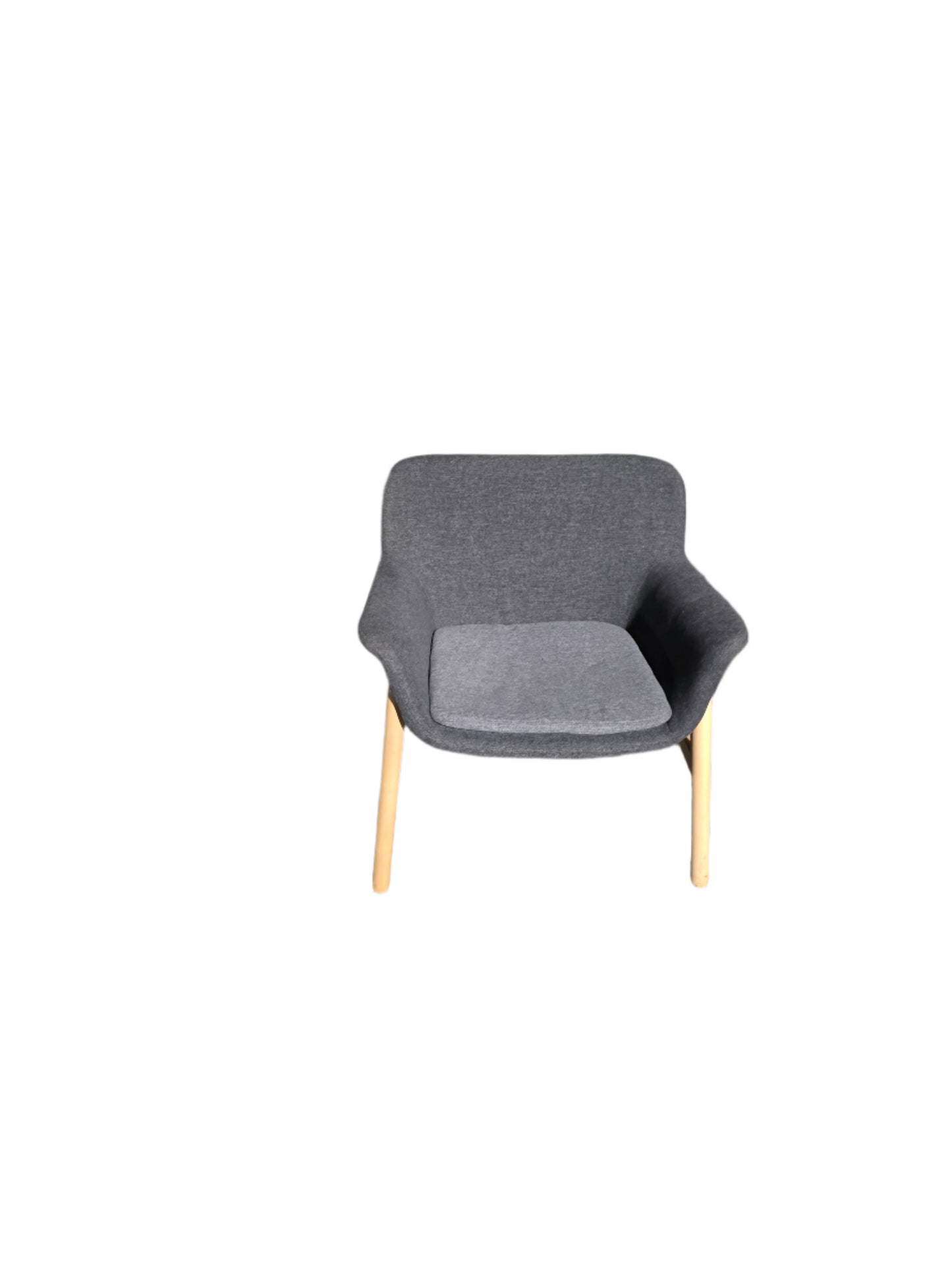Gray Ikea Low Back Chair