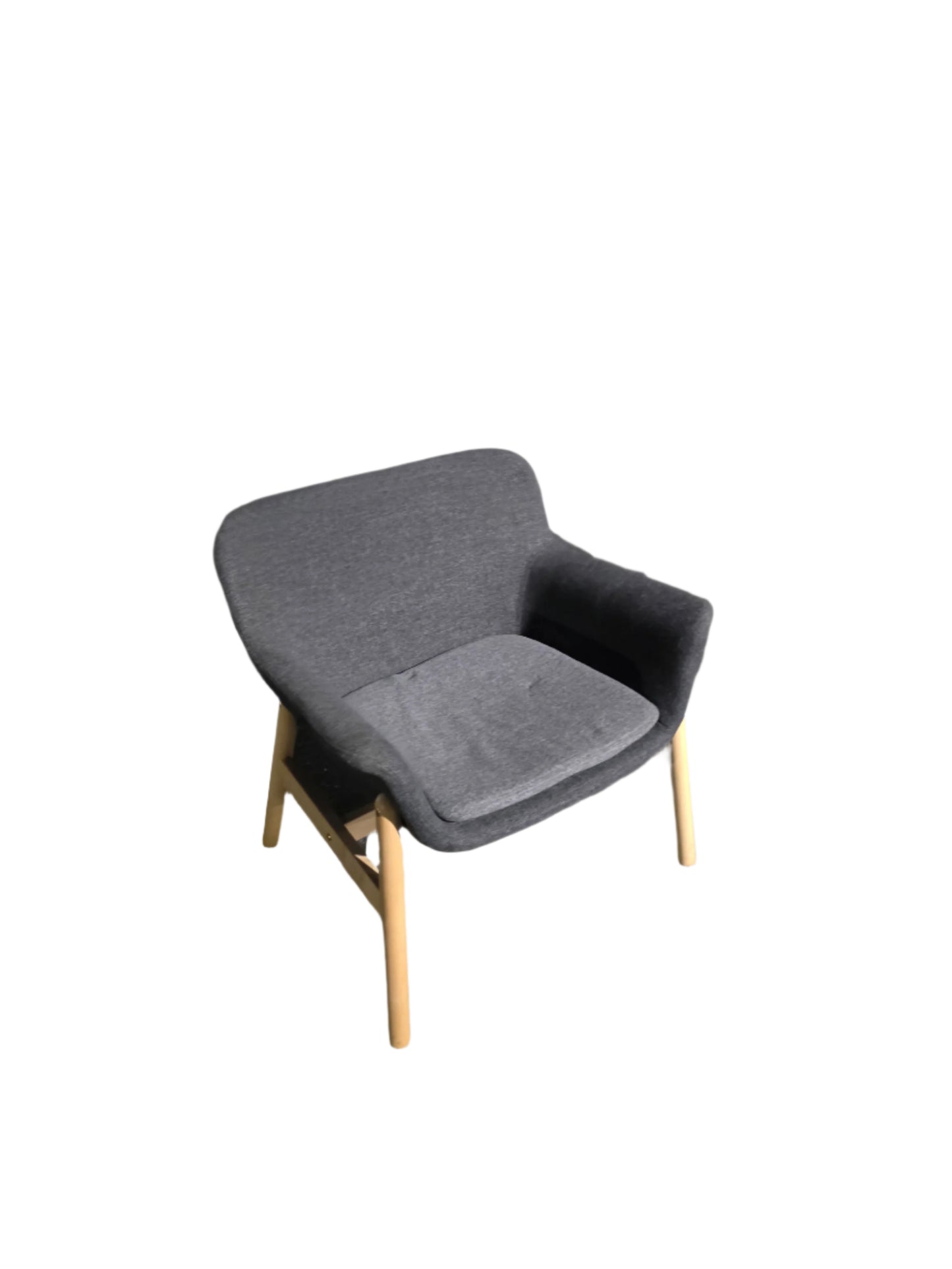 Gray Ikea Low Back Chair