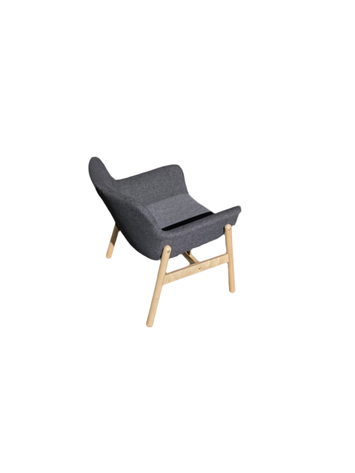 Gray Ikea Low Back Chair