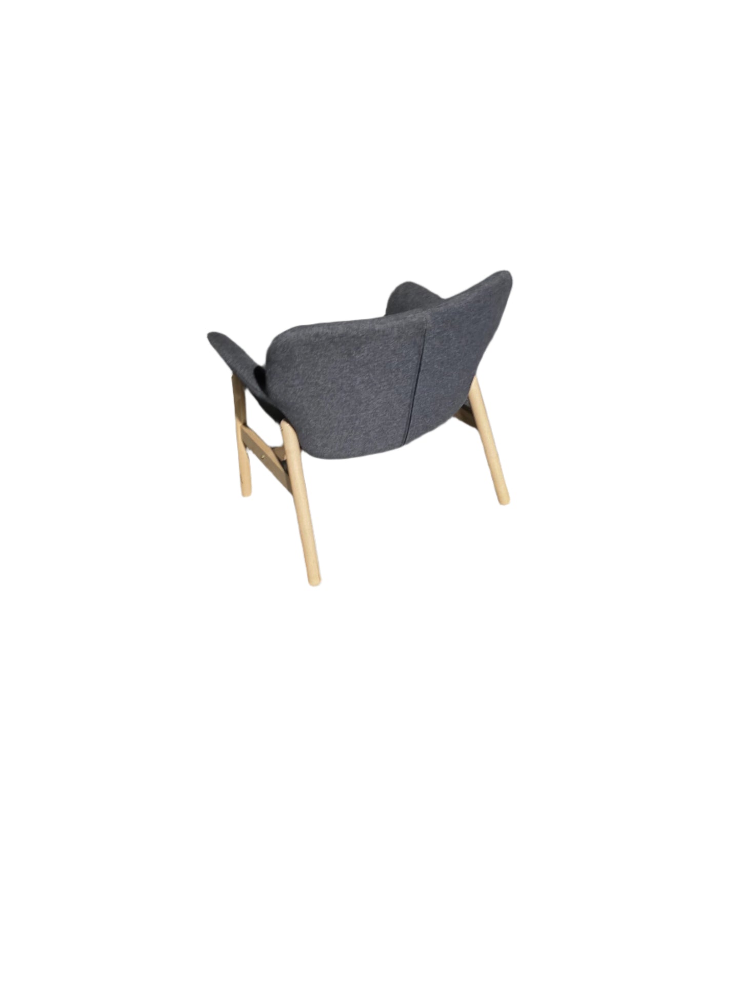 Gray Ikea Low Back Chair