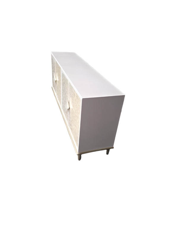 Brand New Hooker Furniture Capiz Shell 4-Door Entertainment Media Console