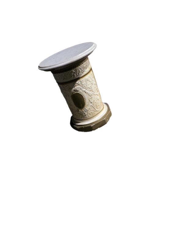 White Marble Top Pedestal Table