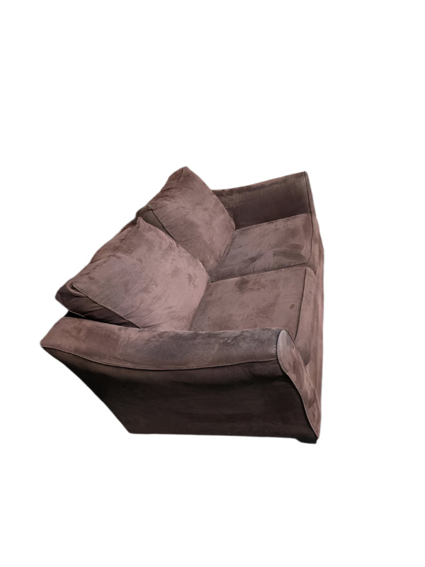 Brown Microfiber Love Seat