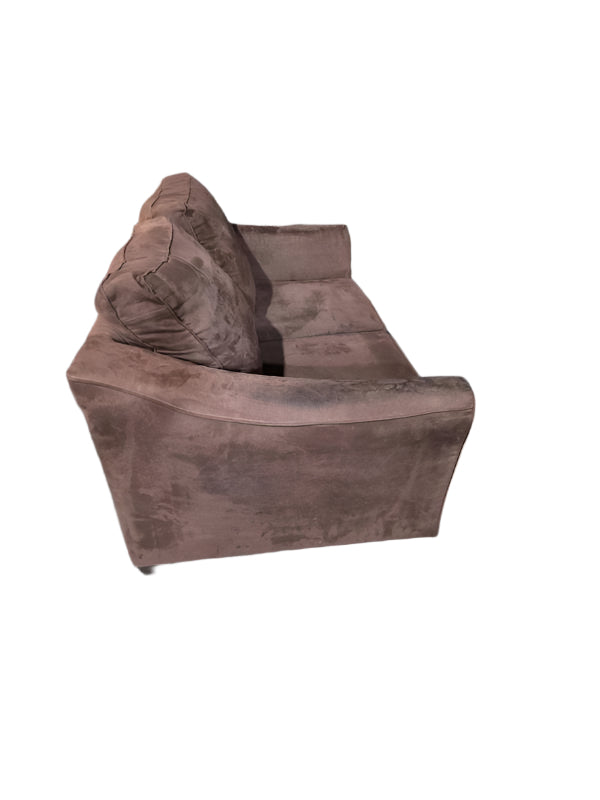 Brown Microfiber Love Seat
