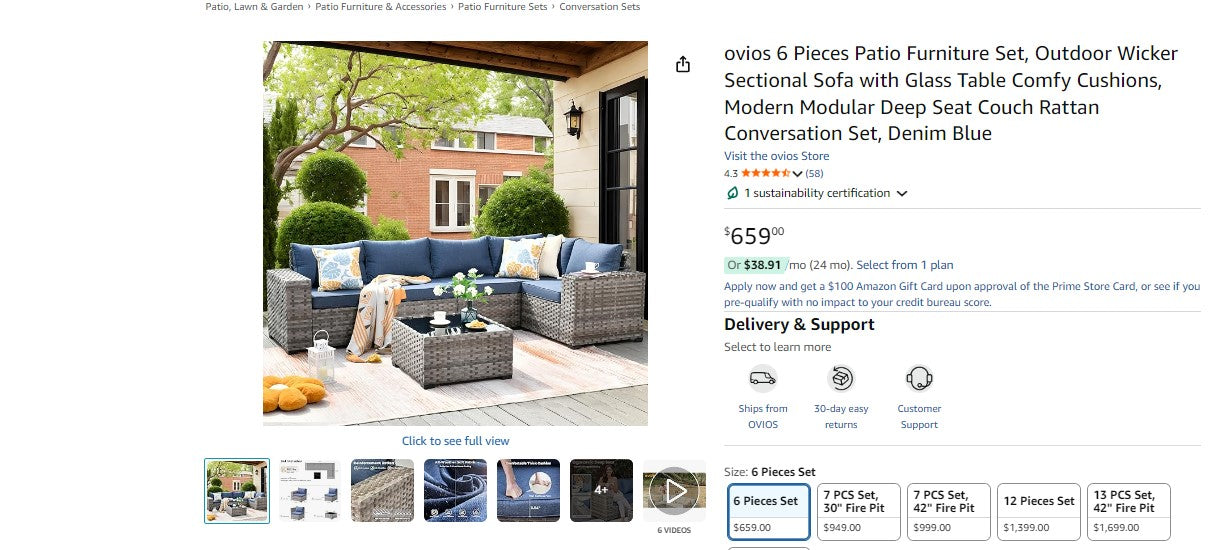 Ovios Patio Set