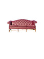 Burgundy Leather Couch