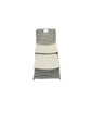 Laki Light Gray Wicker Nesting Lounge Chair Ottoman