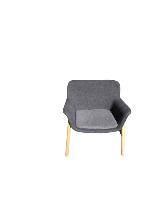 Gray Ikea Low Back Chair