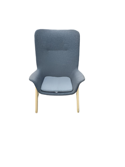 Gray IKEA Vedbo High Back Chair