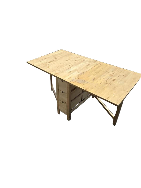 IKEA Norden Gateleg Table With 6 Drawers