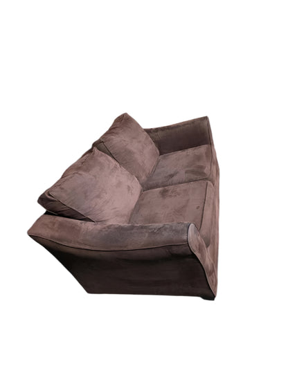 Brown Microfiber Love Seat