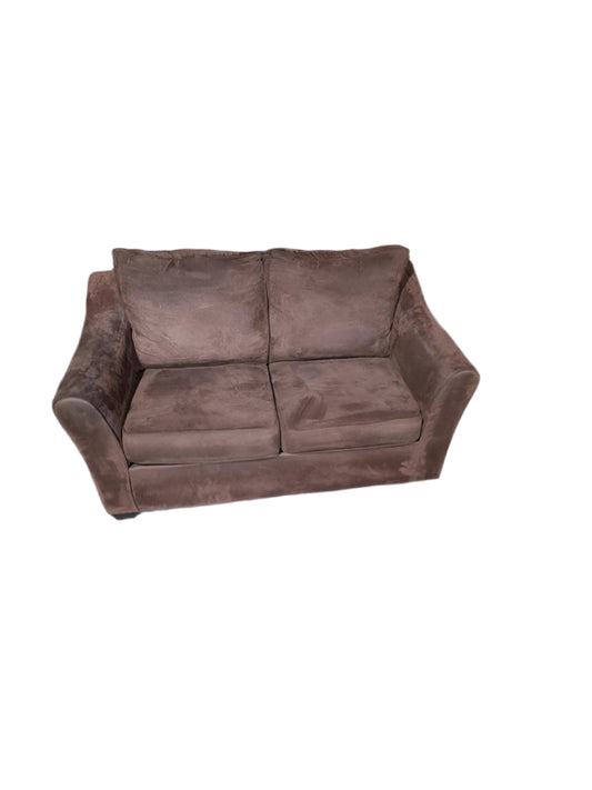 Brown Microfiber Love Seat